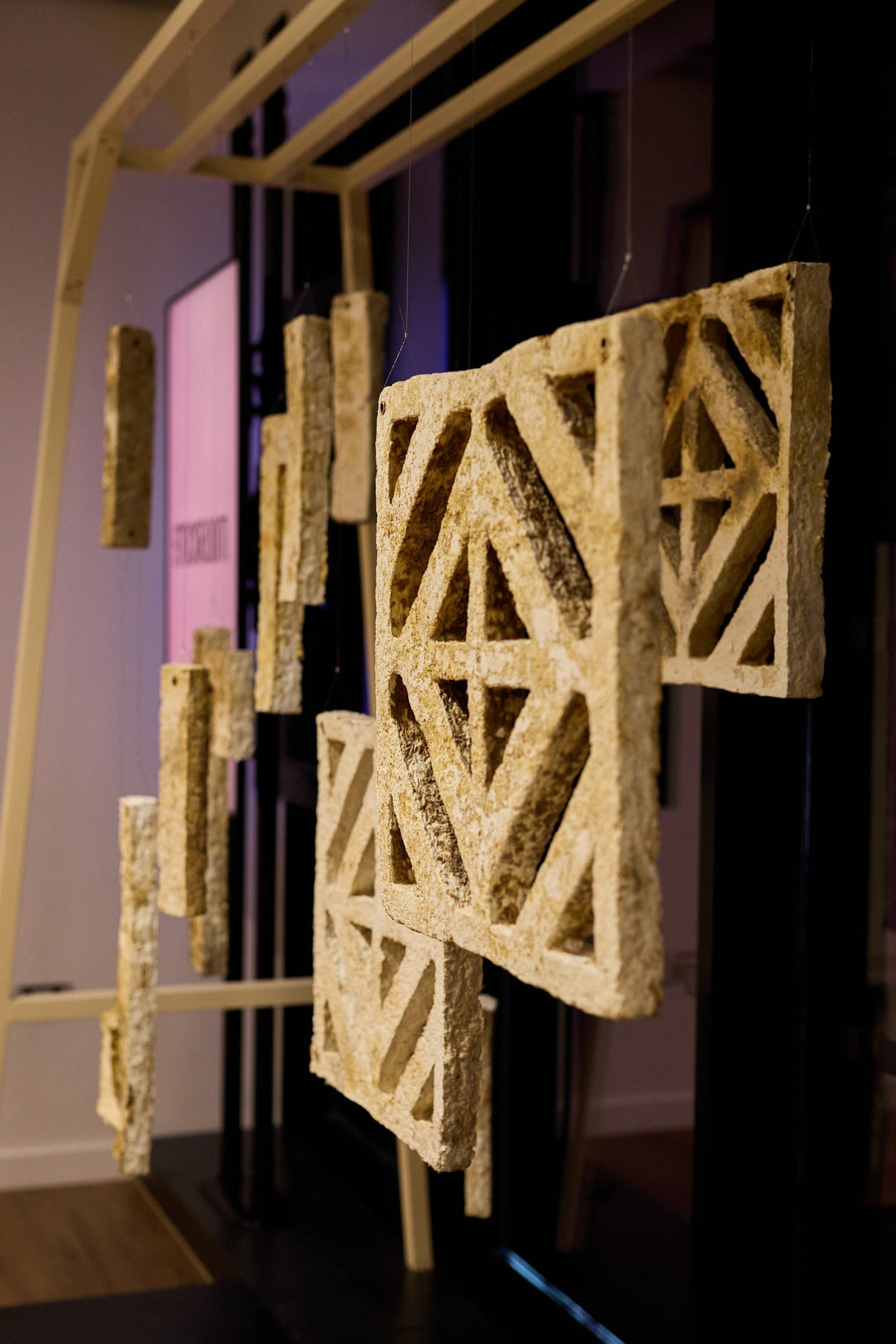 Stockroom Mycelium Window Installation